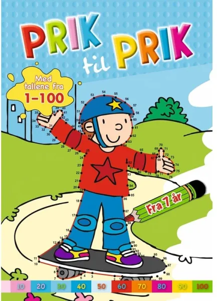 Piste pisteeseen: 1-100 (skeittaaja) - Harrastus - vihkonen
