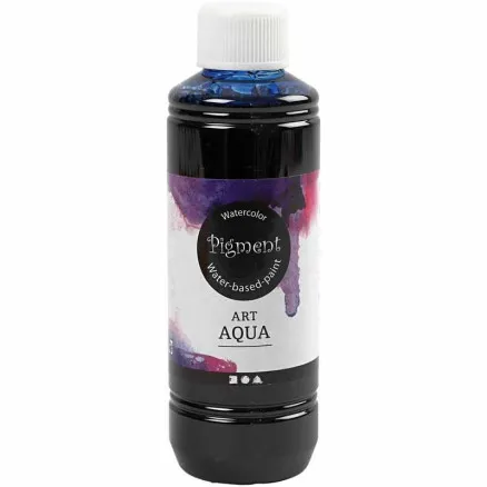 Nestemäinen vesiväri, sininen, 250 ml / 1 pullo.