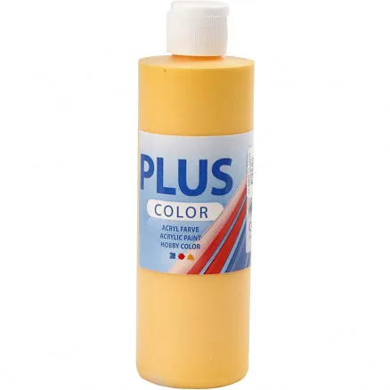 Plus Color -askartelumaali, Yellow Sun, 250 ml/1 fl.