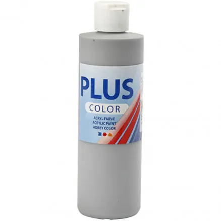Plus Color askartelumaali, rain grey, 250 ml / 1 fl.