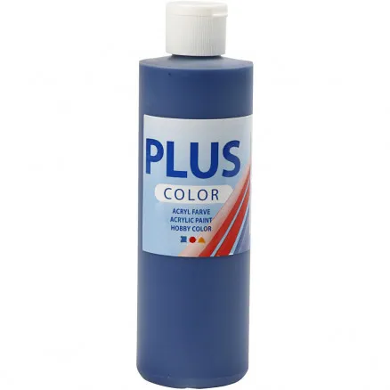 Plus Color askartelumaali, laivastonsininen, 250 ml / 1 pullo.