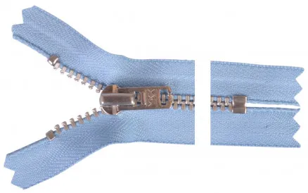 YKK Vetoketju Alumiini 15cm 4mm Vaaleansininen